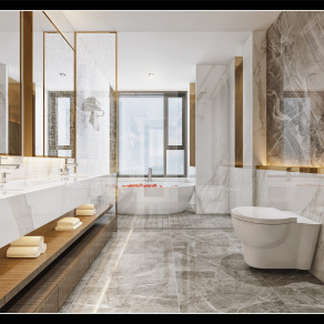 现代新中式卫生间